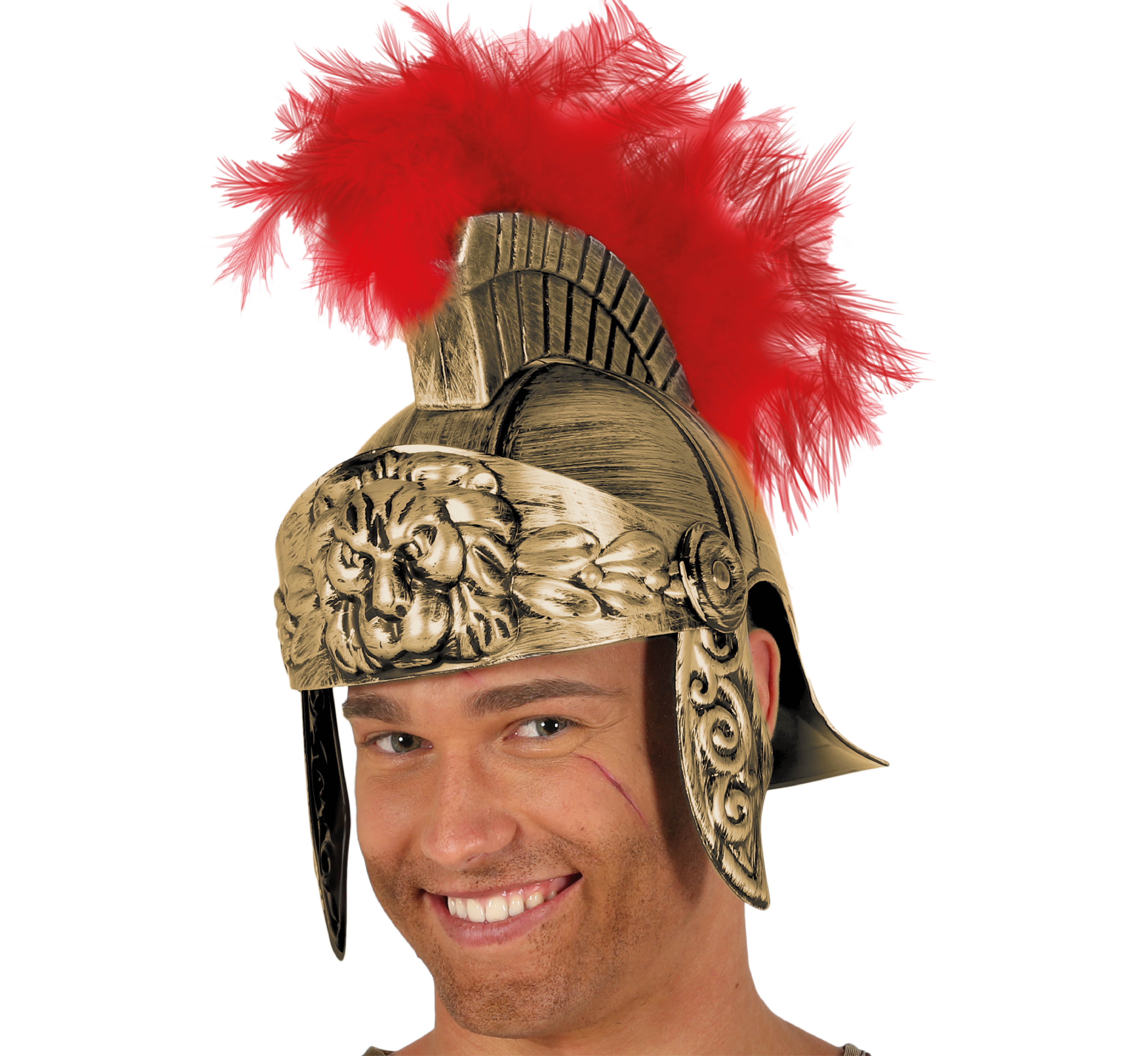 GOLDEN ROMAN HELMET, ADULT