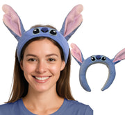 BLUE HEADBAND WITH PINK EARS