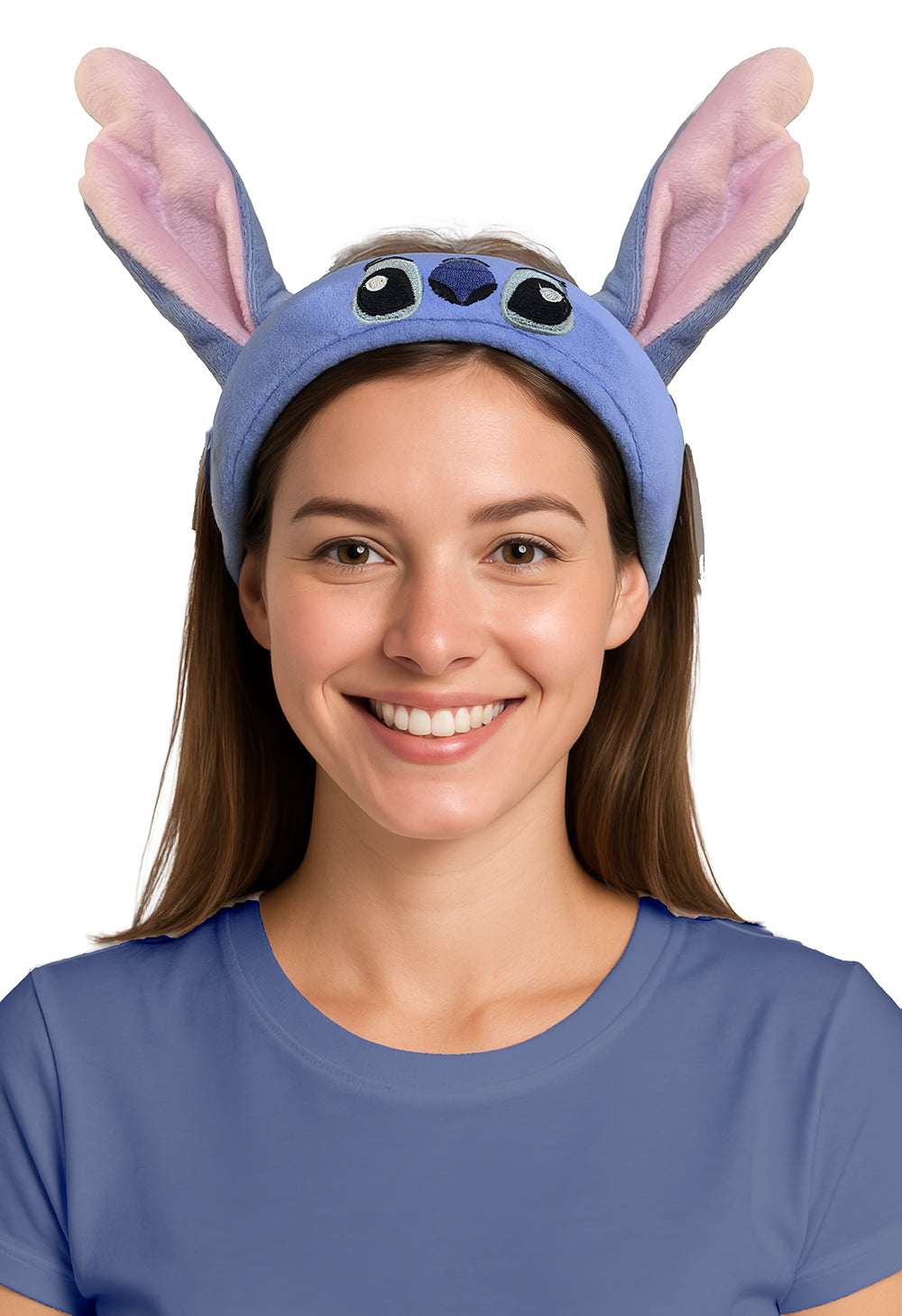 BLUE HEADBAND WITH PINK EARS