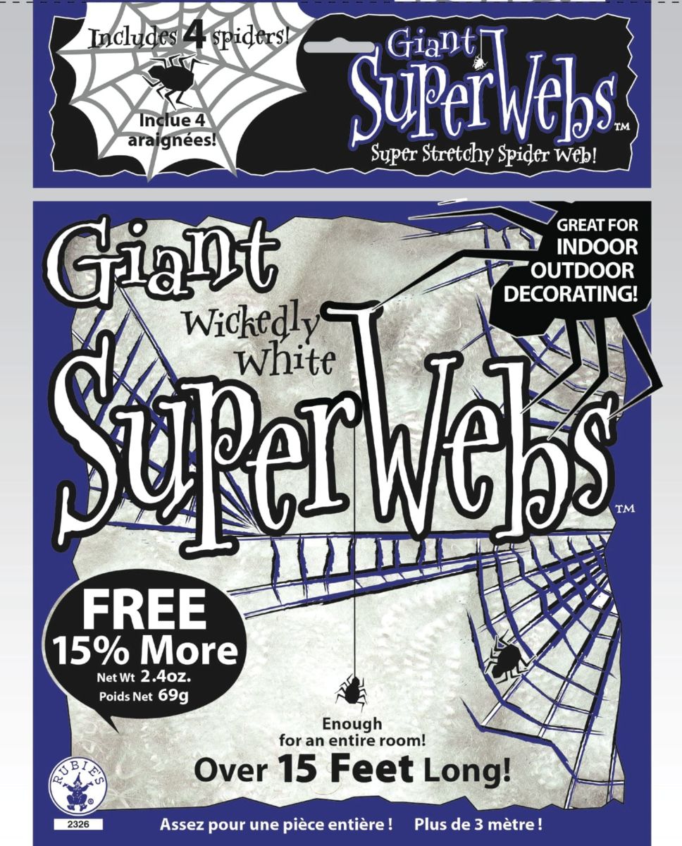 60 Gram White Spiderwebs 1