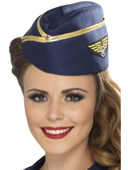 Air Hostess Hat, Blue 1