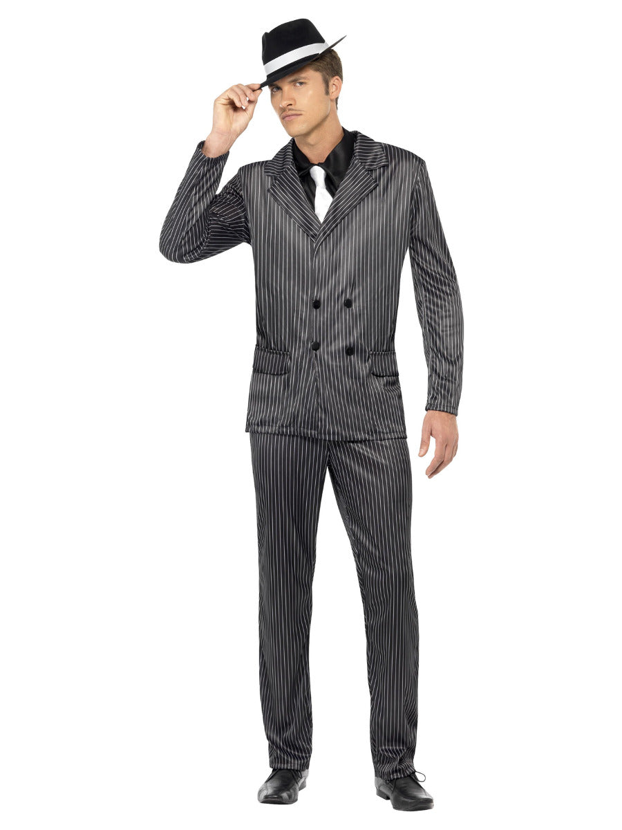 Gangster Costume, Black - 5