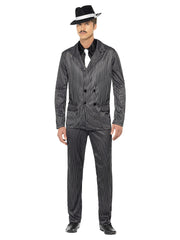 Gangster Costume, Black - 1