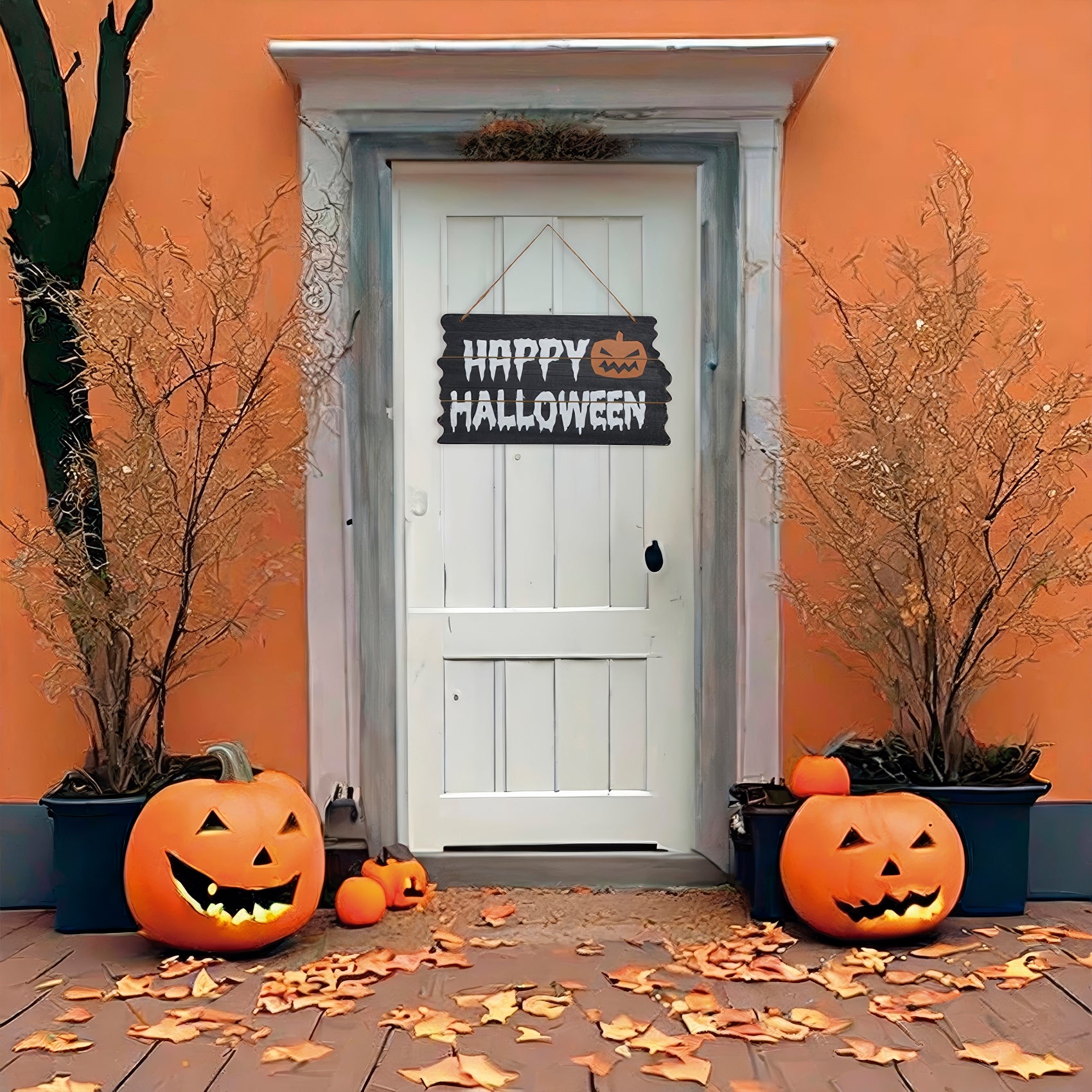 SIGN "HAPPY HALLOWEEN" 34X19 CM