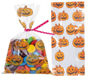 PACK 20 CANDY BAGS 28X13 CM PUMPKINS