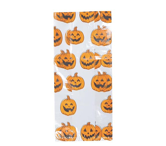PACK 20 CANDY BAGS 28X13 CM PUMPKINS