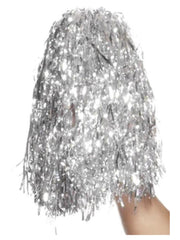 Pom Poms Metallic, Silver - 1