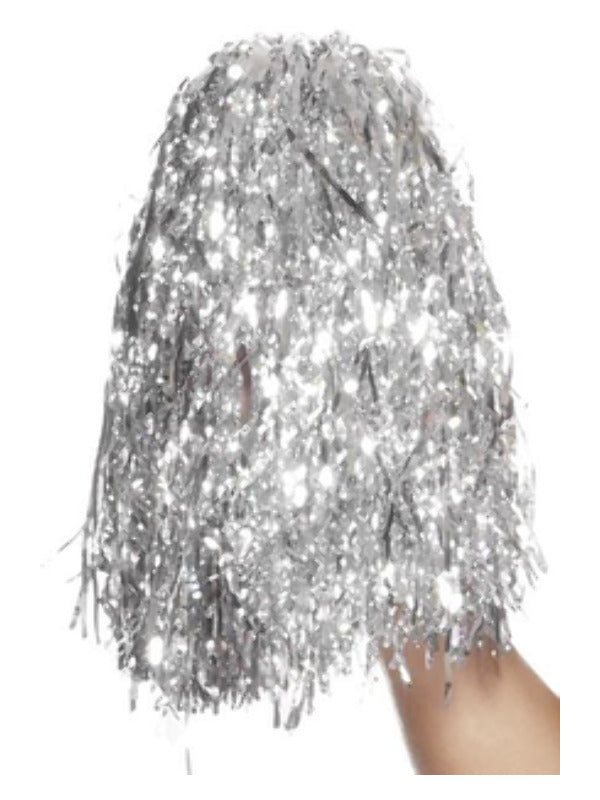 Pom Poms Metallic, Silver - 2