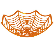ORANGE SPIDERWEB TRAY 28X8 CM