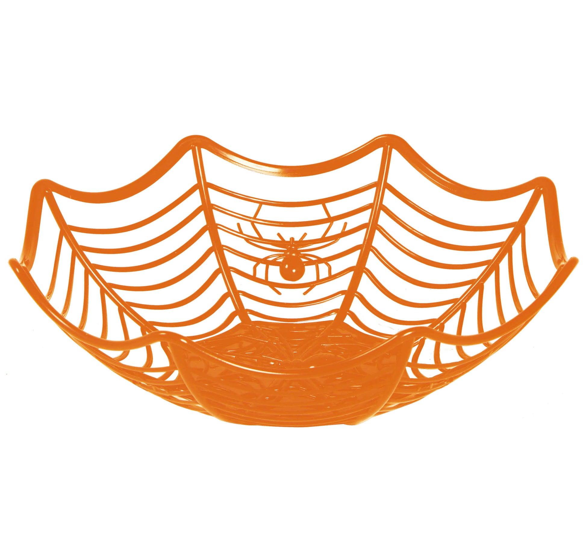 ORANGE SPIDERWEB TRAY 28X8 CM