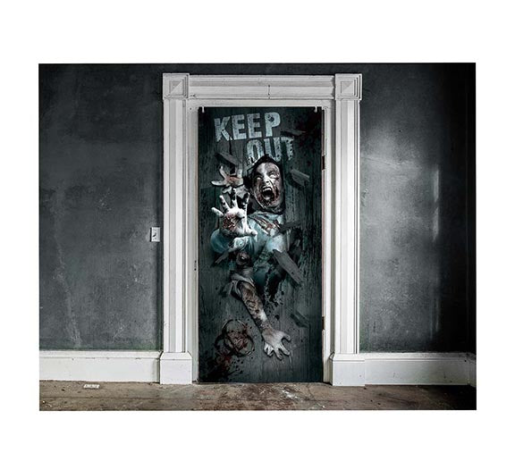 SCARY DOOR DECORATION, 80X180 CM