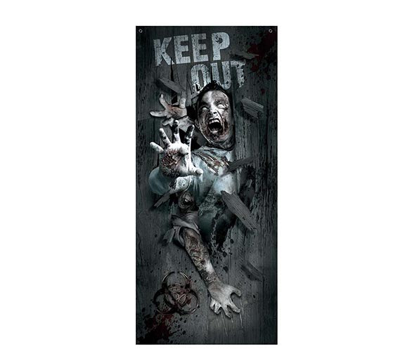 SCARY DOOR DECORATION, 80X180 CM