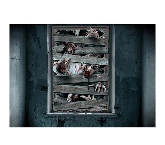 SCARY WINDOW DECORATION, 80X120 CM