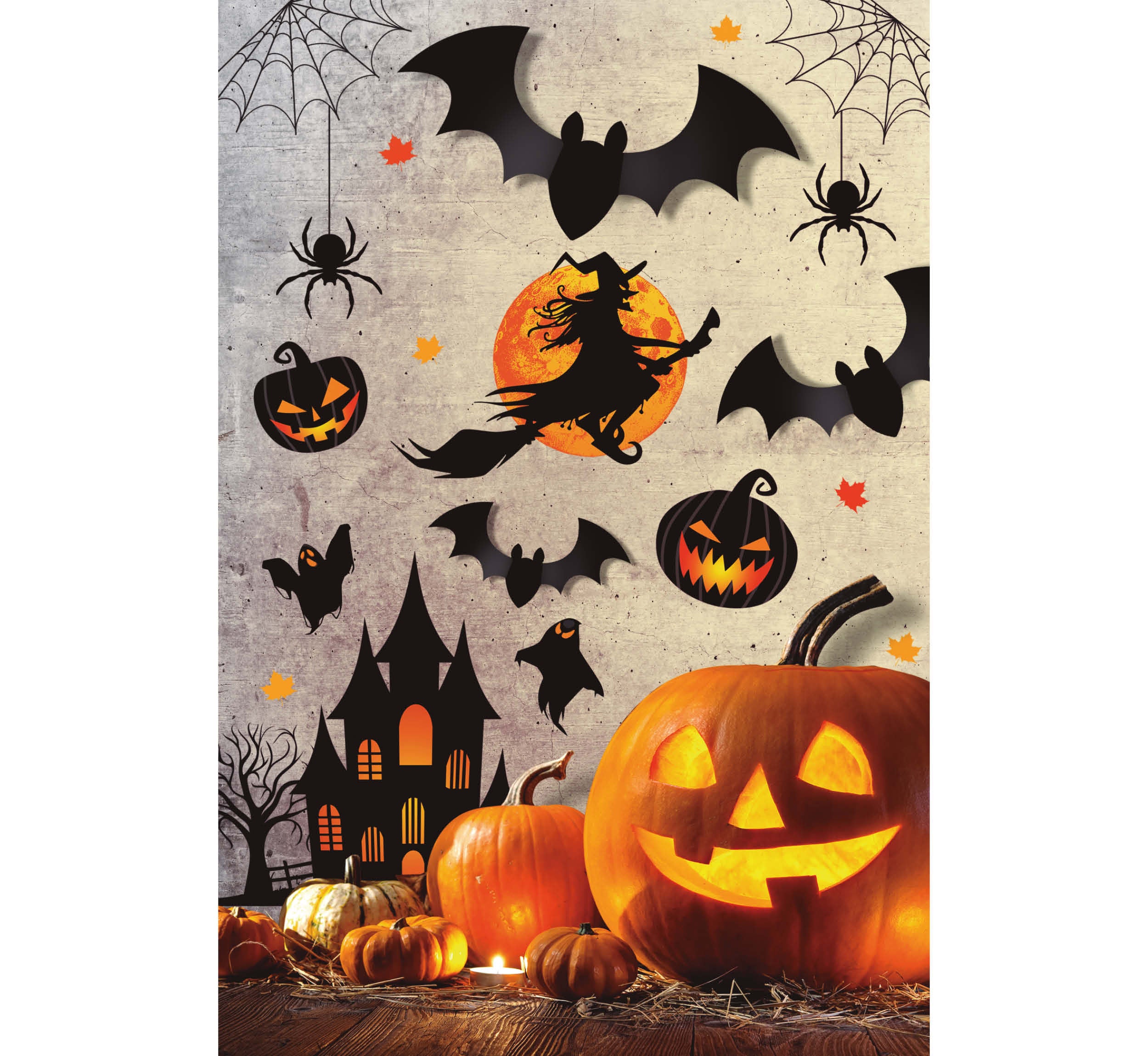 ADEHESIVE WALL SILHOUETTE DECORATION 70X80 CM