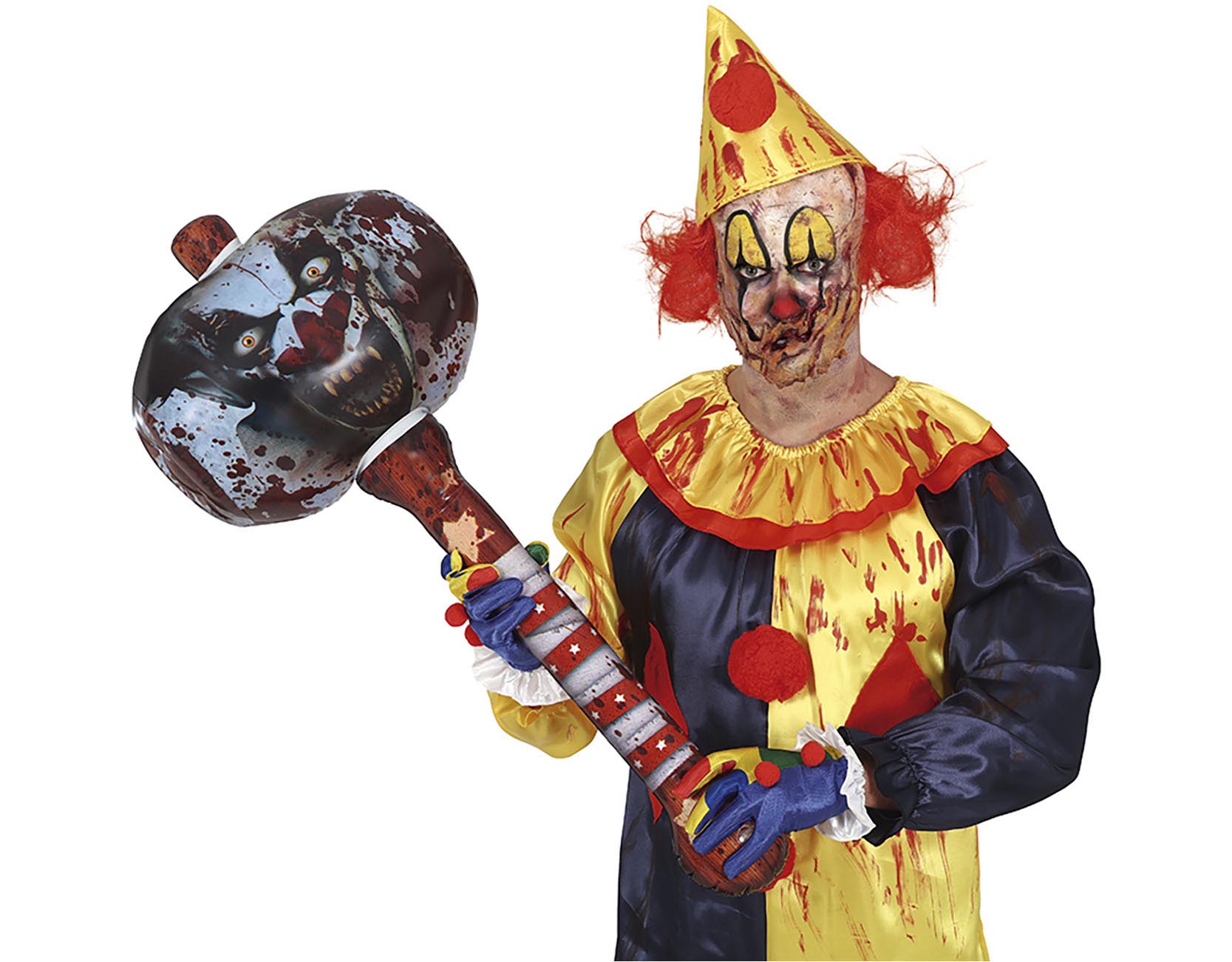 INFLATABLE CLOWN HAMMER 90 CM