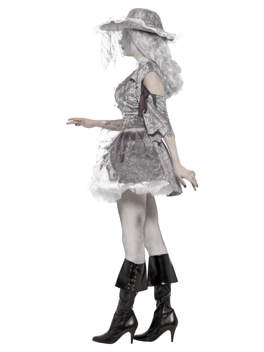 Deluxe Ghost Ship Pirate Treasure Costume, Grey - 4