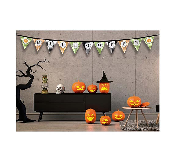 HALLOWEEN PENNANT BUNTING 28X360 CM HQ