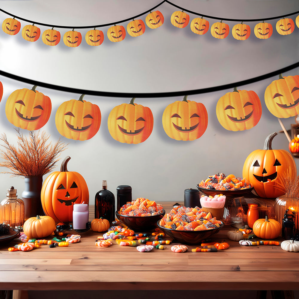 PUMPKIN GARLAND 300 CM 16X16 CM HQ