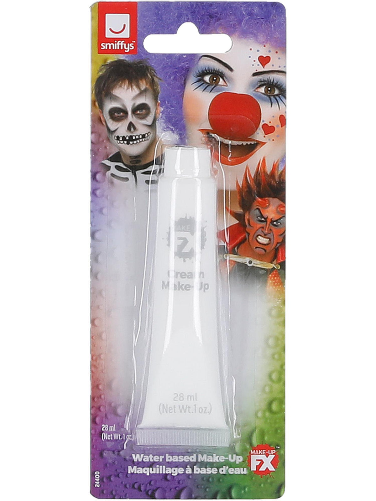 Smiffys Make-Up FX, Aqua Cream Make-Up, White 1