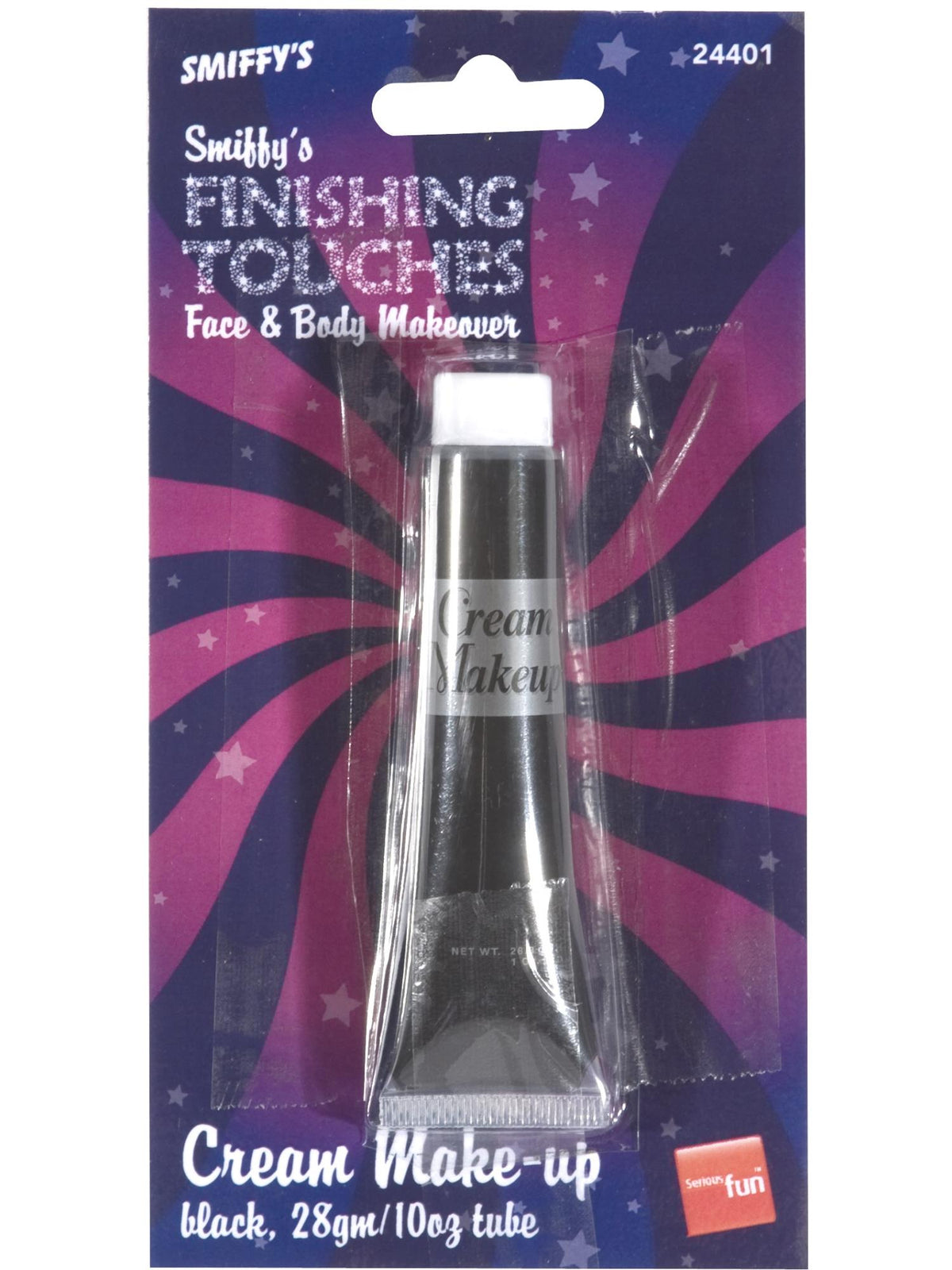 Smiffys Make-Up FX, Aqua Cream Make-Up, Black 1