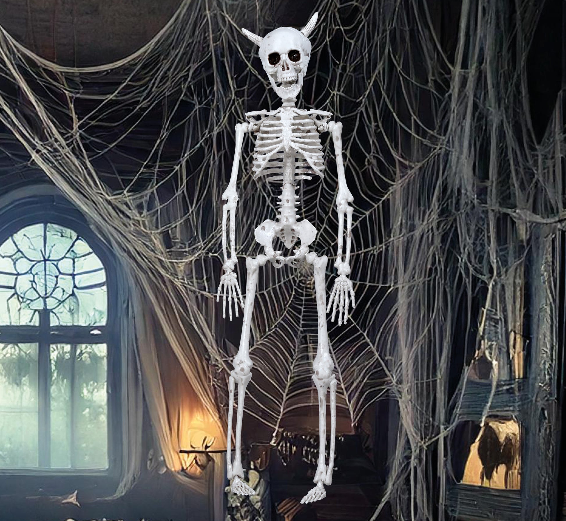 HANGING DEVIL SKELETON 40 CM