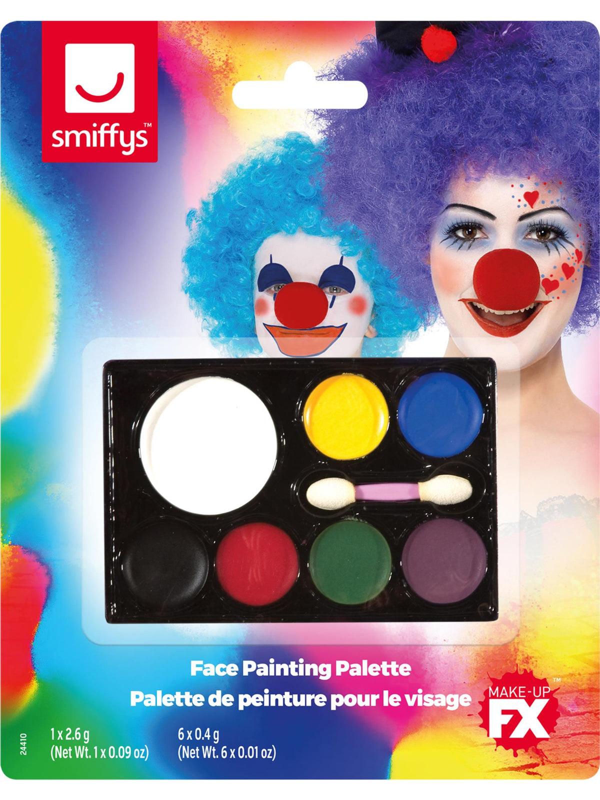 Smiffys Make-Up FX, 7 Colour Palette, Grease, 1