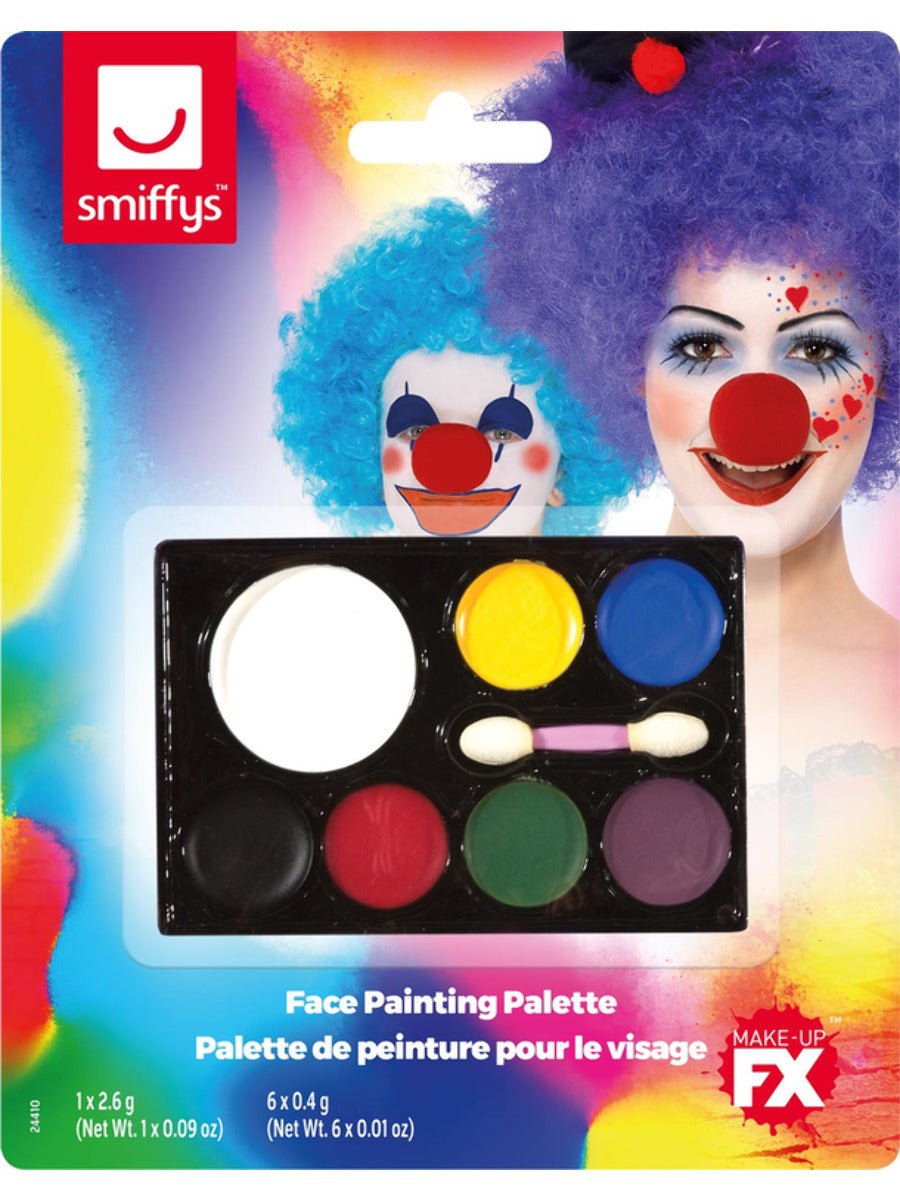Smiffys Make-Up FX, 7 Colour Palette, Grease, - 1