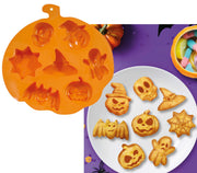 MOLD FOR 6 PUMPKIN BISCUITS, 27X17 CMS.