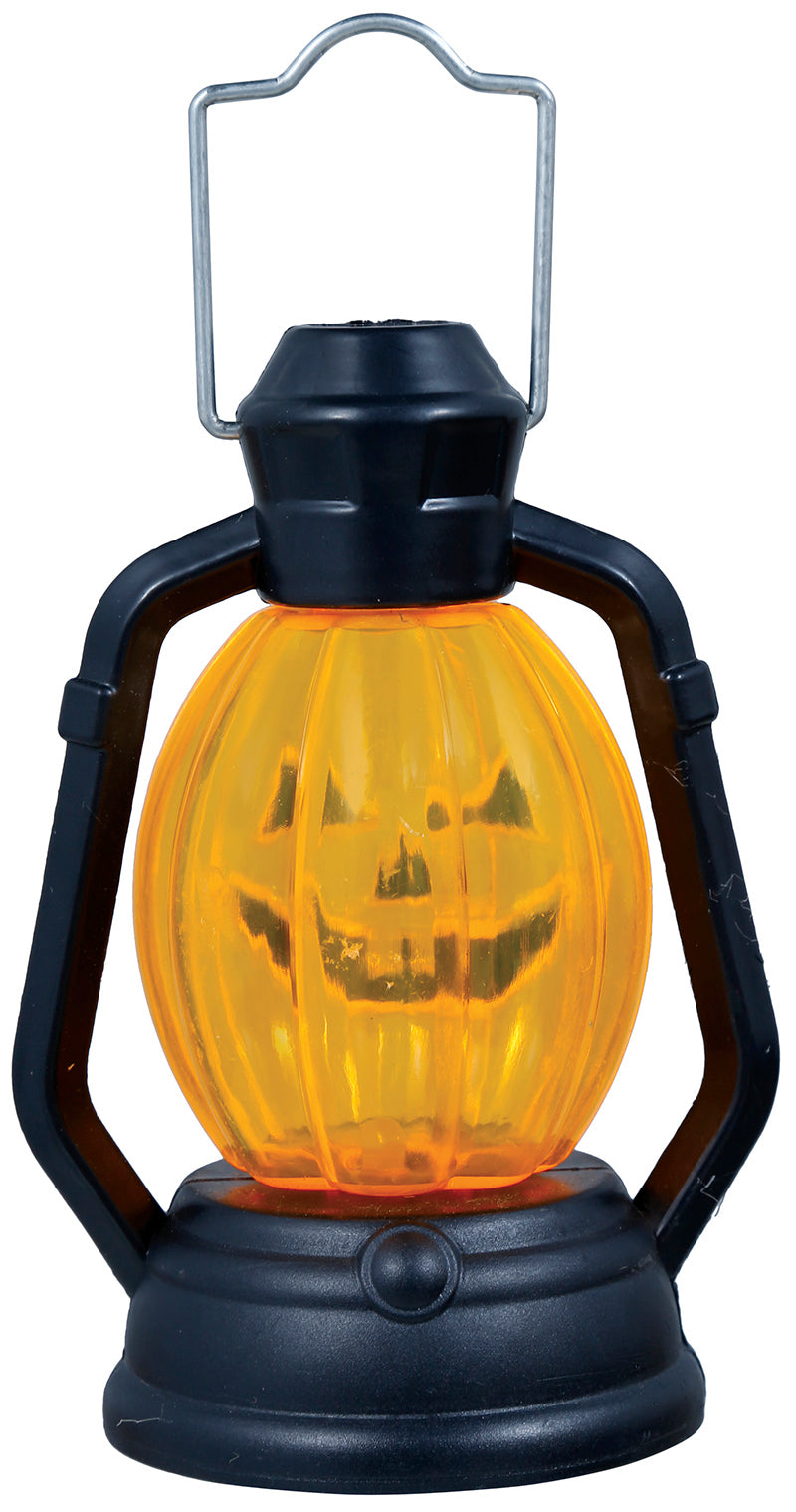 BOX OF 12 PUMPKIN LANTERN WITH LIGHT, 10 CMS.