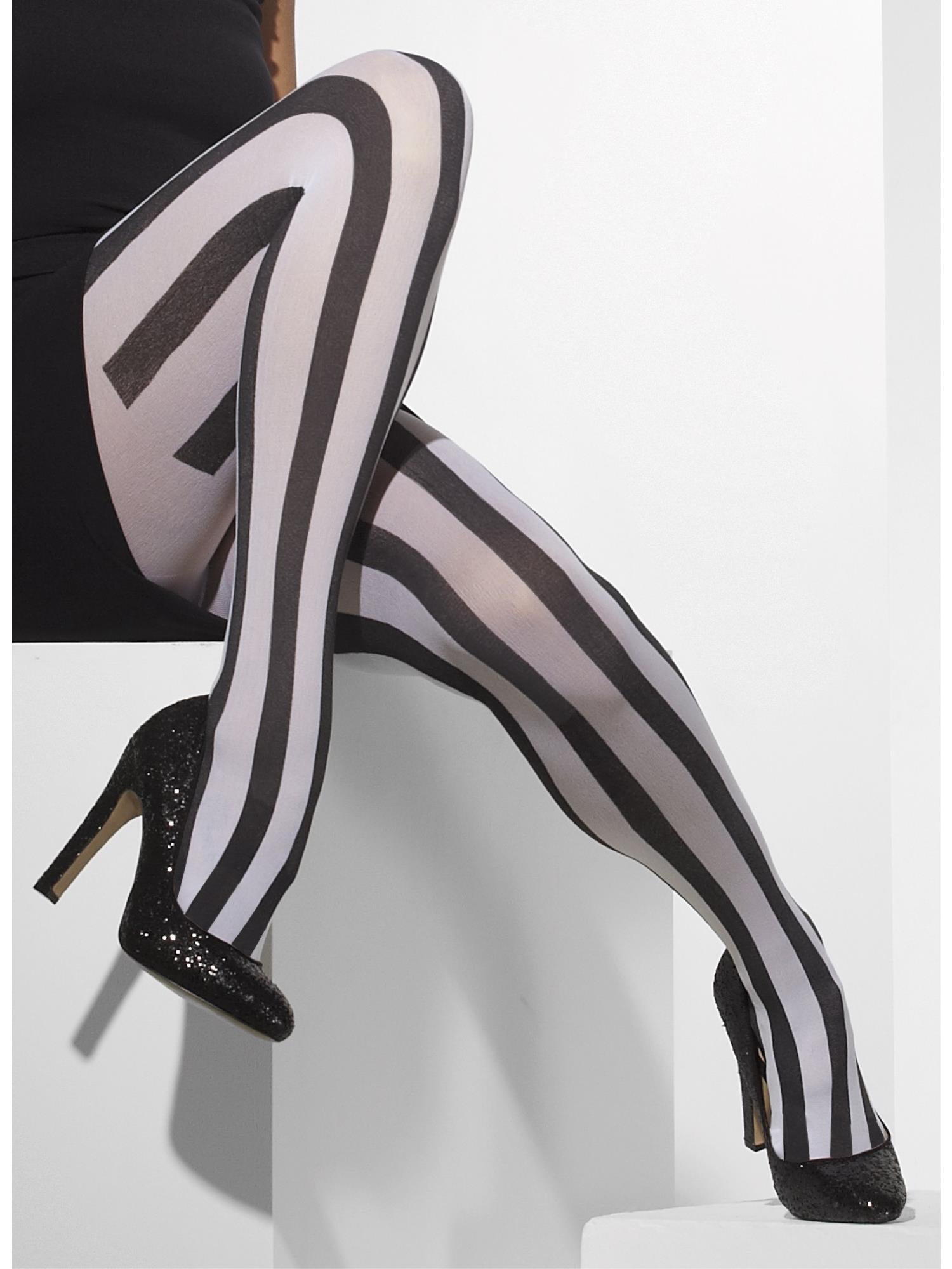 Opaque Tights, Black & White 1