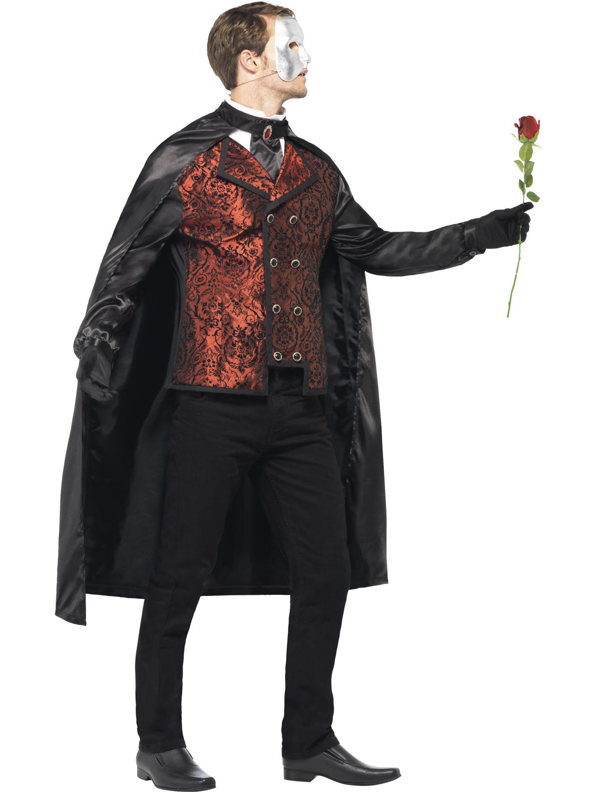 Dark Opera Masquerade Costume, Black 3