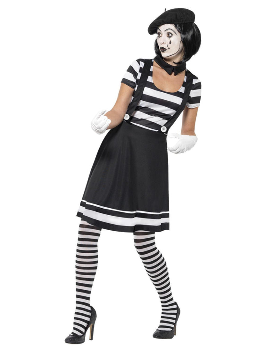 Lady Mime Artist Costume, Black - 5