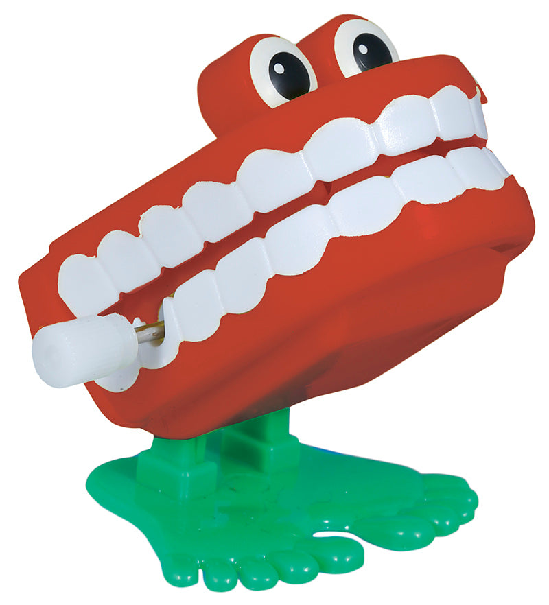 BOX 12 WIND-UP WALKING DENTURES, 5 CM