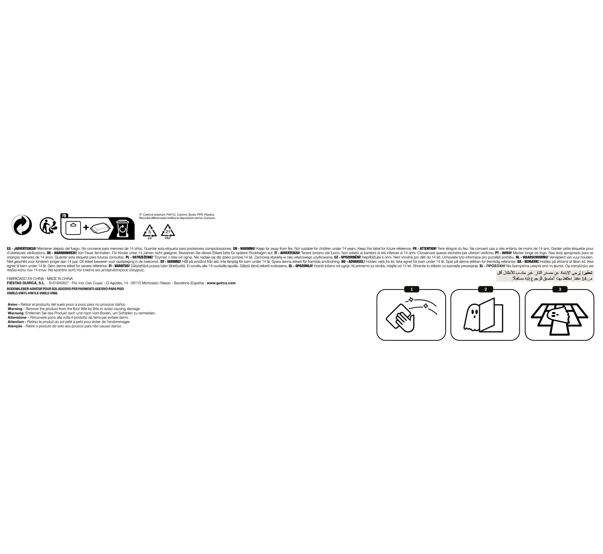 ADHESIVE BLOODY FOOTPRINTS, 2 SHEETS, 25X70 CM