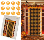 METALLIZED DOOR CURTAIN, 100X200 CM, PUMPKIN