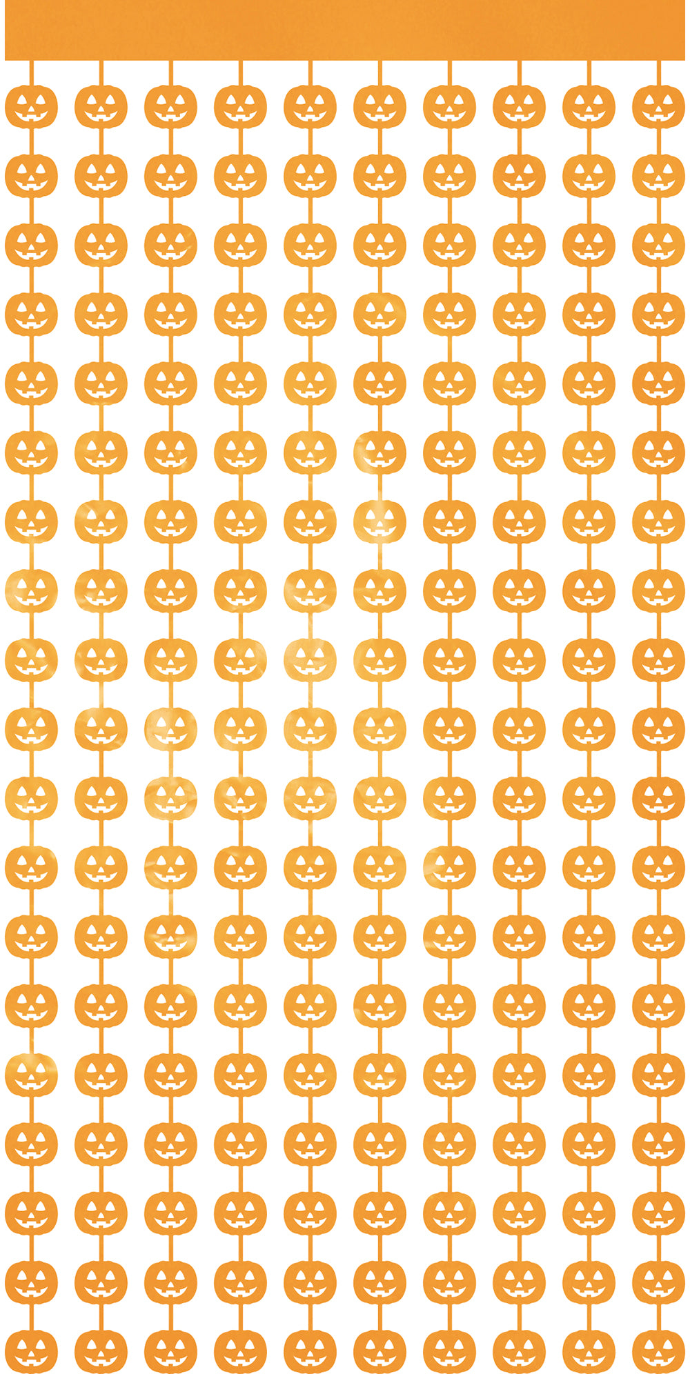 METALLIZED DOOR CURTAIN, 100X200 CM, PUMPKIN