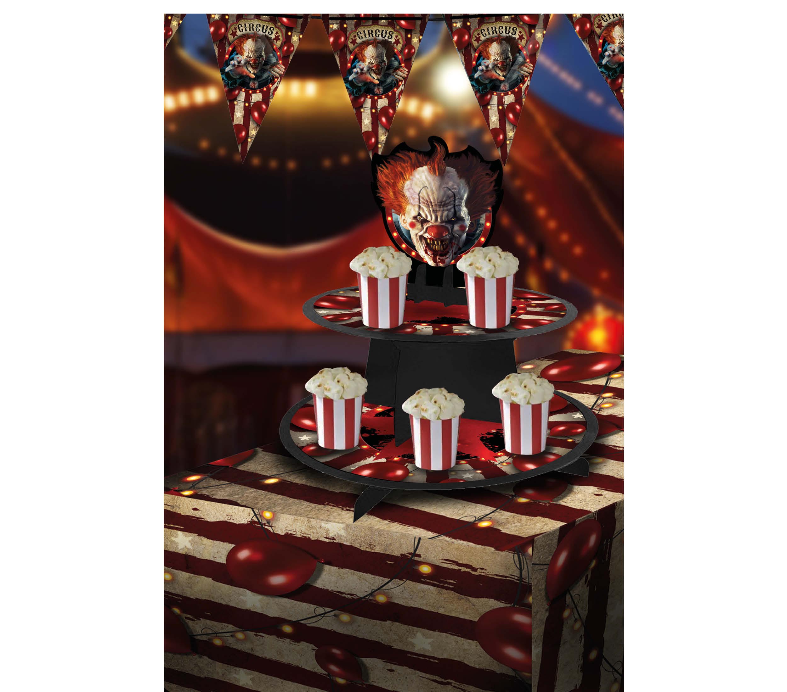 3-FLOOR TRAY, 40X30 CMS. CLOWN