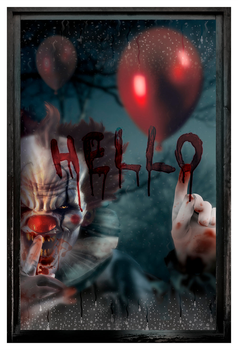 SCARY WINDOW DECORATION, 80X120 CM