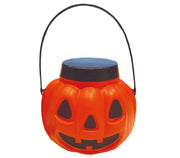 PUMPKIN BASKET WITH LID, 15 CMS.
