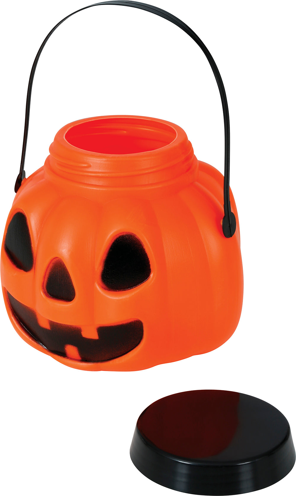 PUMPKIN BASKET WITH LID, 15 CMS.