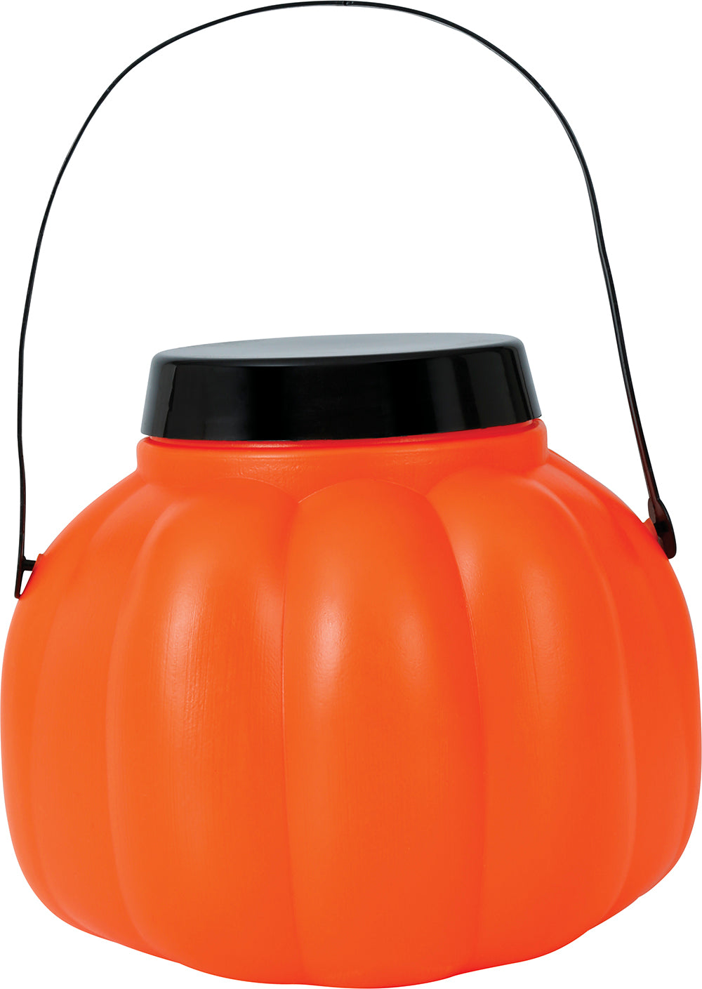 PUMPKIN BASKET WITH LID, 15 CMS.