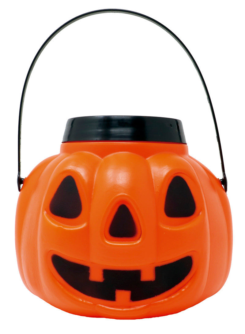 PUMPKIN BASKET WITH LID, 15 CMS.