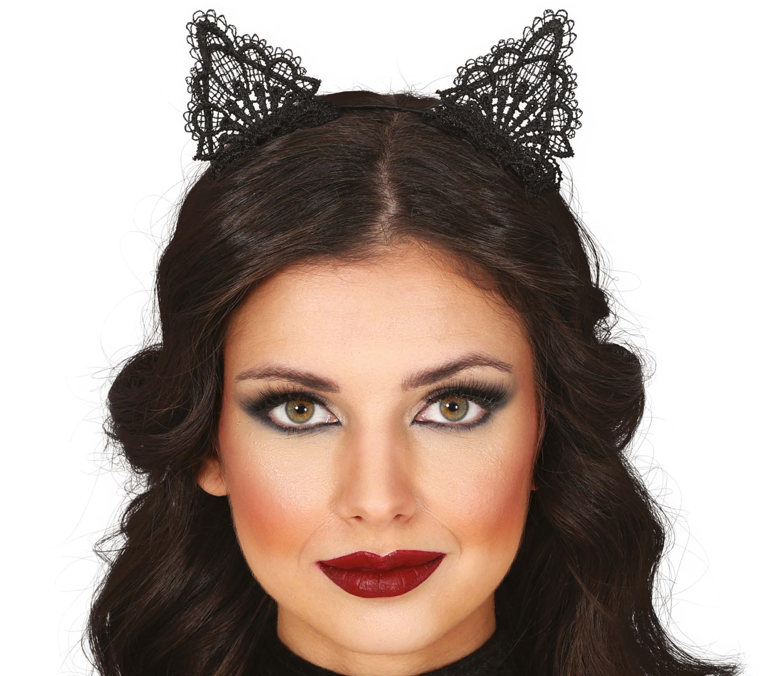 EMBROIDERED KITTY HEADBAND