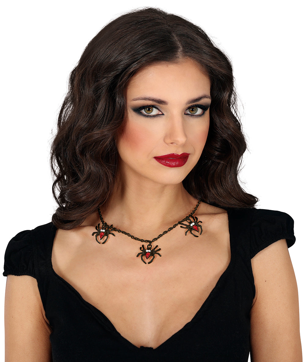 BLACK SPIDER NECKLACE