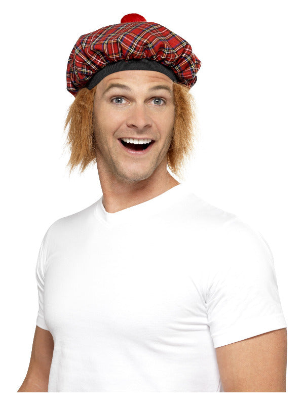 Tam-O-Shanter Tartan Hat, Red - 2