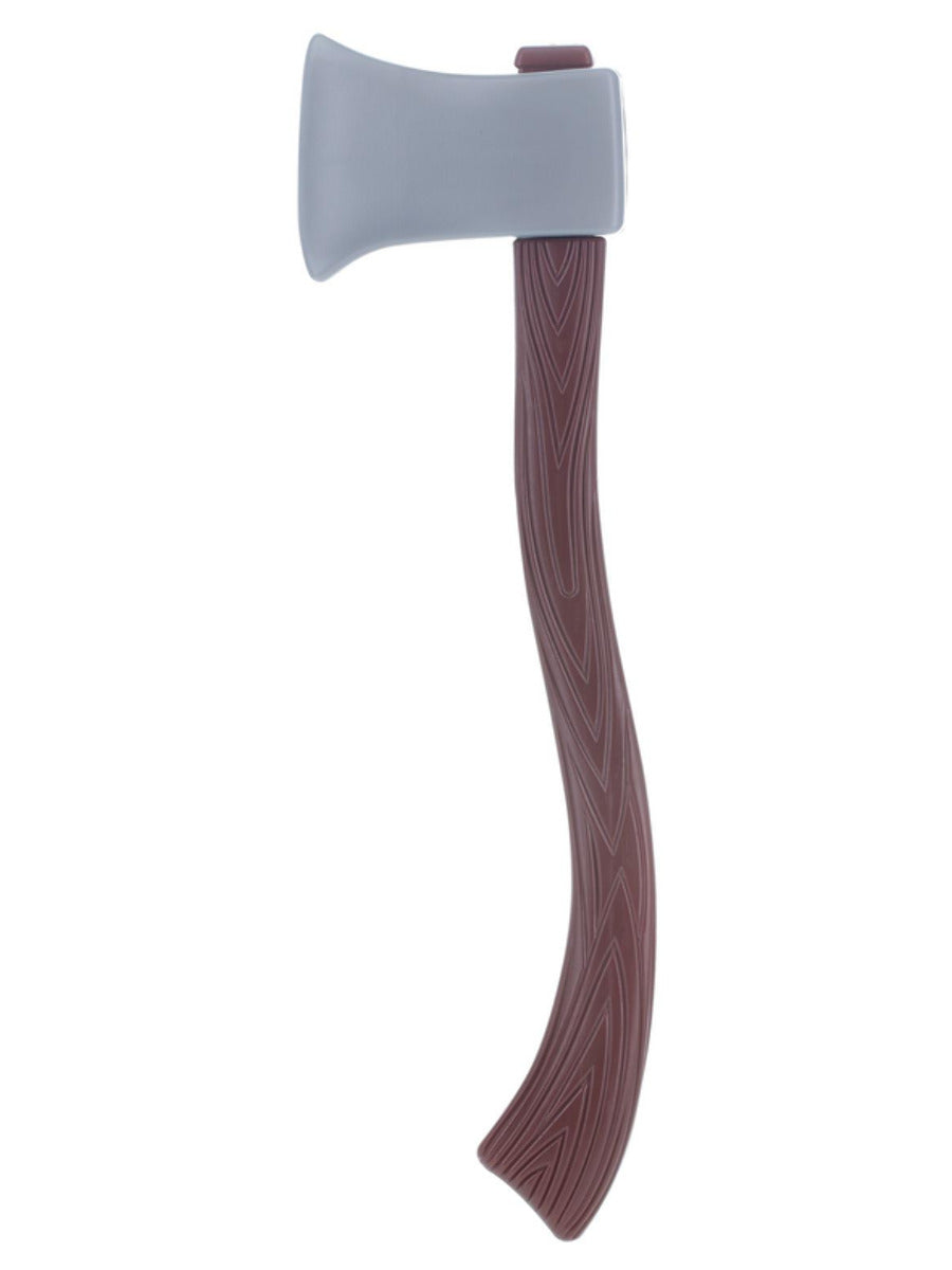 Wood Effect Toy Axe Prop, Brown - 1