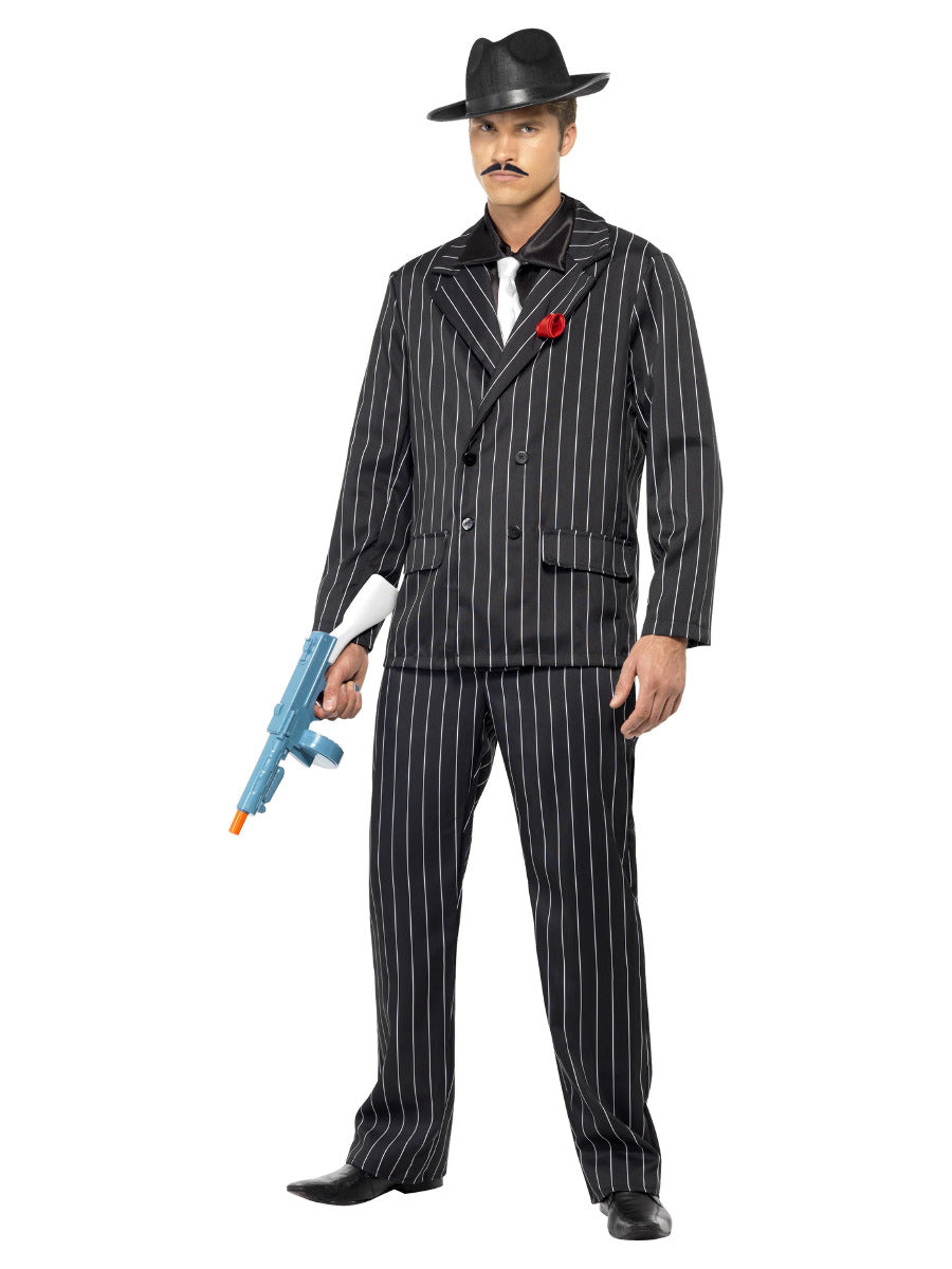 Zoot Suit Costume, Male, Black - 1