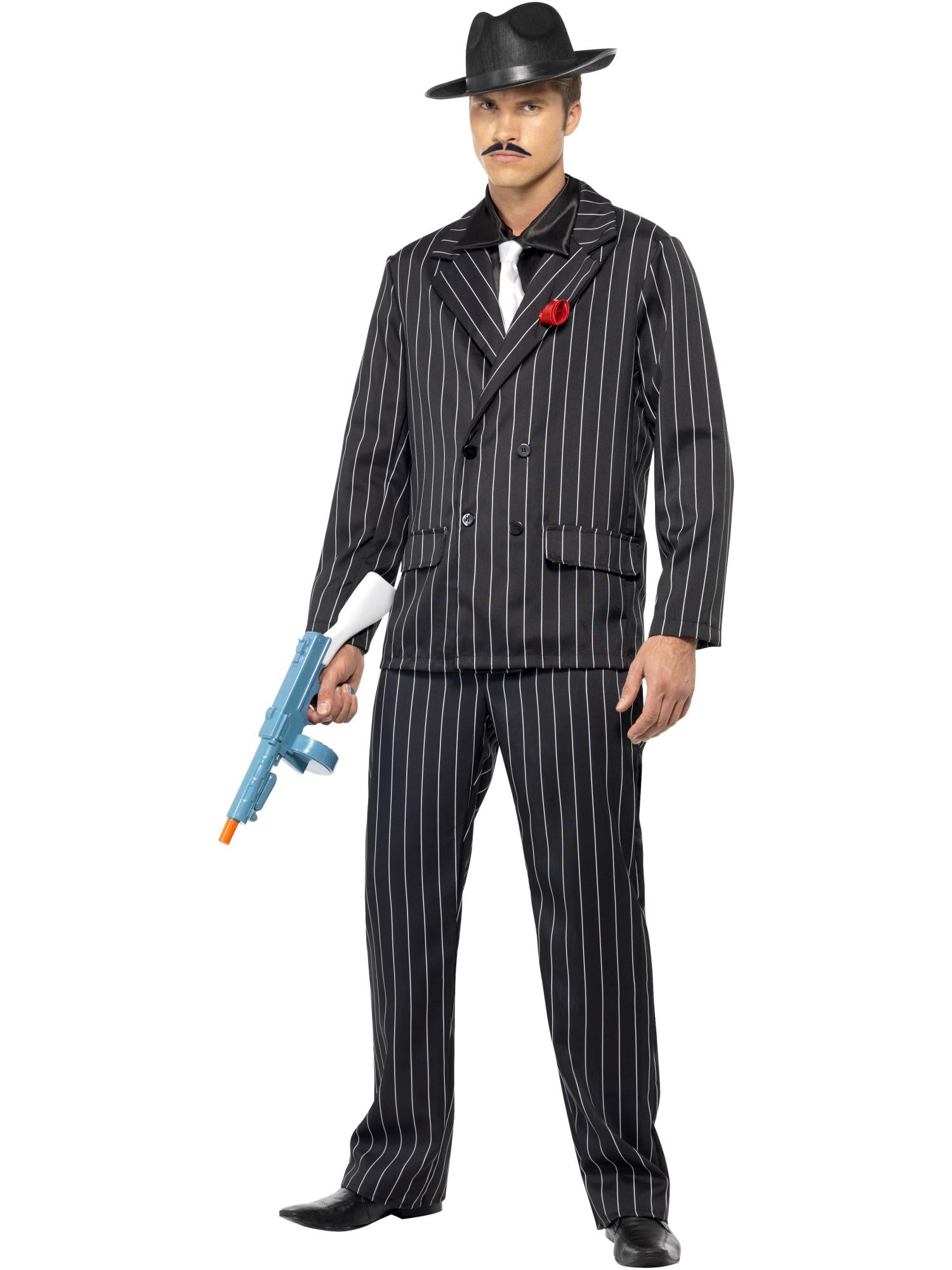 Zoot Suit Costume, Male, Black 1