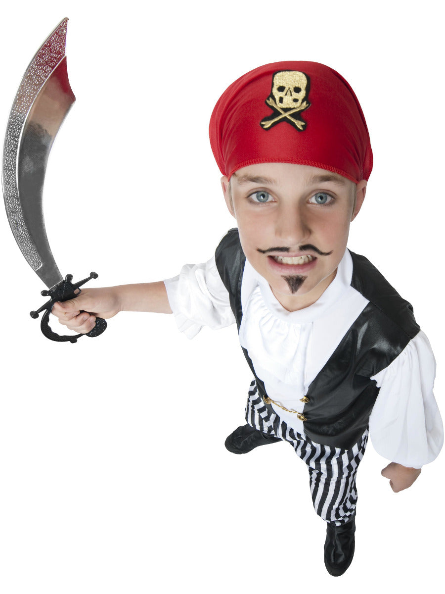 Pirate Costume, Black & White - 5