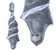 SKULL IN SPIDERWEB HANGING 120 CMS